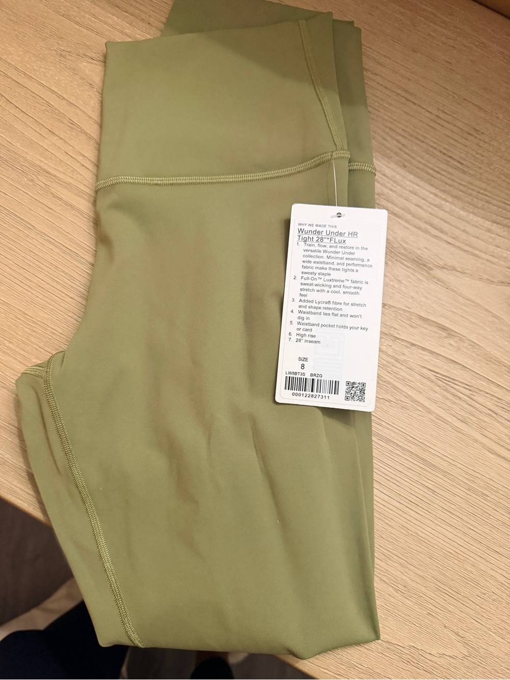 lululemon athletica Olive Green Wunder Under High-Rise Leggings
